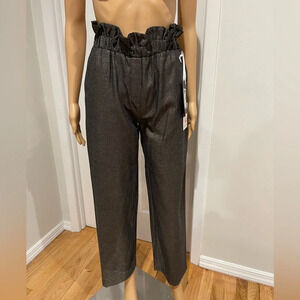 IMPERIAL Straight Leg Pants Wide Leg High-waisted Slim Pleated Trousers Size XS